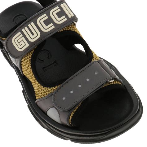 gucci black sandals mens|gucci snakeskin sandals.